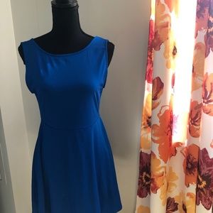Blue mini dress